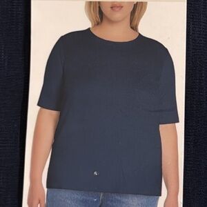 Orvis Womans Deep Blue Short Sleeve Tee